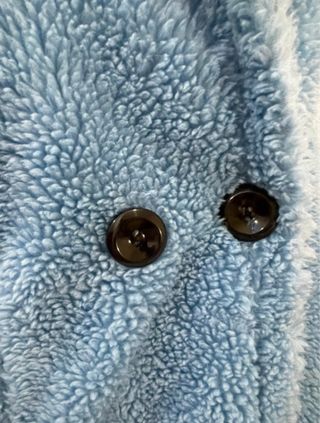 Pelliccia eco Teddy azzurro oversize tg.S/M/L