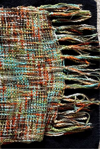 Bufanda Jaspeada Multicolor con Flecos