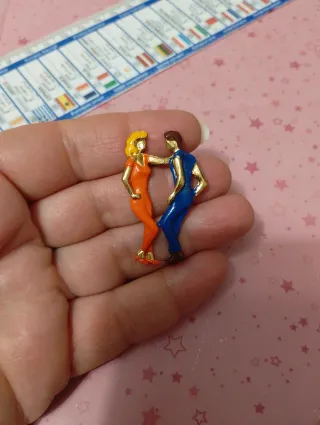 Spilla vintage anni 80 coppia ballo