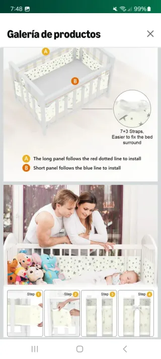 PROTECTORES DE CUNA MALLA TRANSPIRABLE