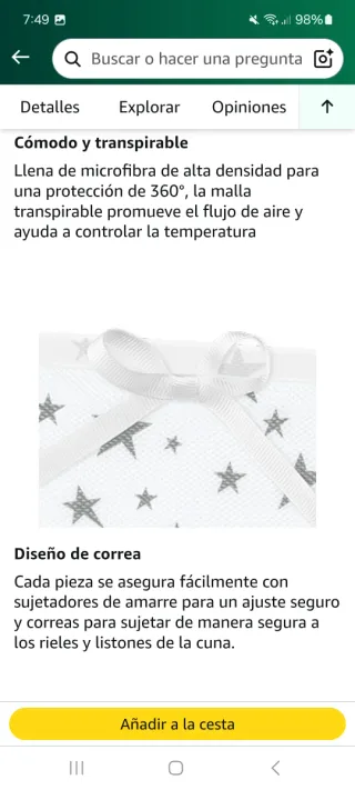 PROTECTORES DE CUNA MALLA TRANSPIRABLE