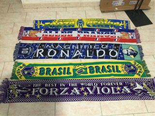 Lotto 5 sciarpe sportive vintage