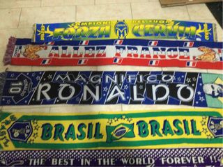 Lotto 5 sciarpe sportive vintage