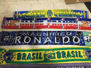 Lotto 5 sciarpe sportive vintage