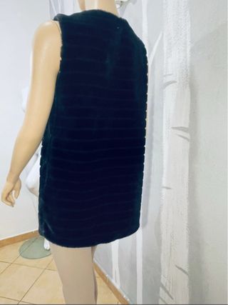 Gilet Zuiki eco pelliccia nero Tg.XS/S/M