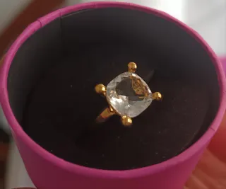 Anillo Tous Baño Oro Talla 13