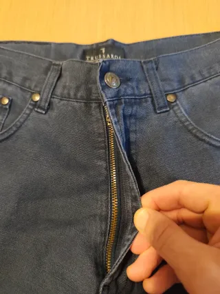 Jeans Trussardi Lino e Cotone Taglia 48 italiana