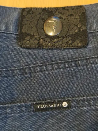Jeans Trussardi Lino e Cotone Taglia 48 italiana