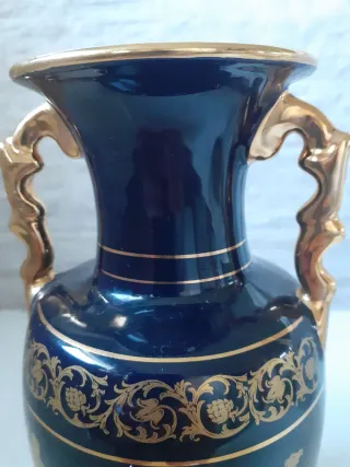 Vaso Greco Spyropoulous Blu Scuro Oro