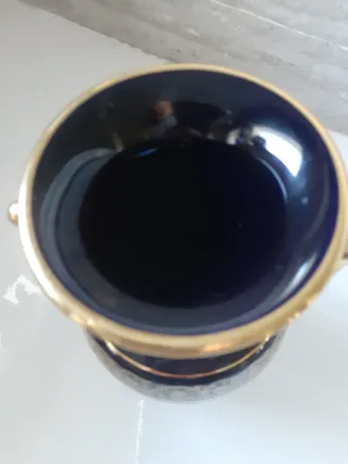 Vaso Greco Spyropoulous Blu Scuro Oro