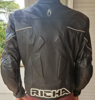 Giacca moto in pelle