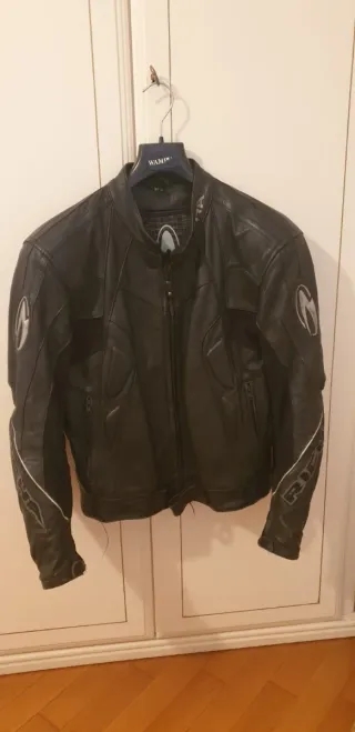 Giacca moto in pelle