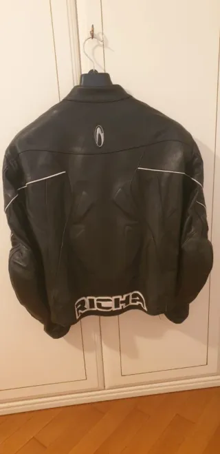 Giacca moto in pelle