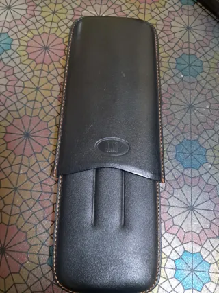 Elegante custodia per sigari in pelle Dunhill nuova