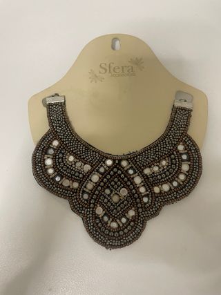 Colgante Sfera Dorado y Plateado