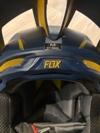 Casco Fox V3 Azul y Amarillo