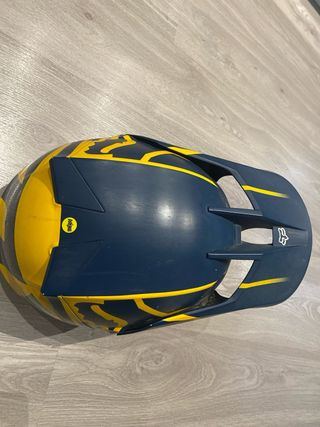 Casco Fox V3 Azul y Amarillo