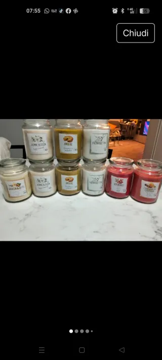 Candele profumate 10€ cadauno