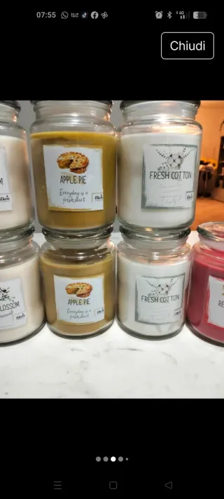 Candele profumate 10€ cadauno