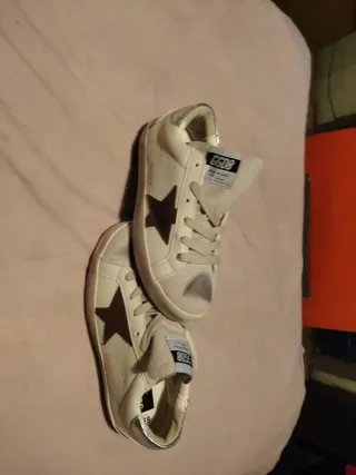 Golden Goose Bambas Blancas y Marrones