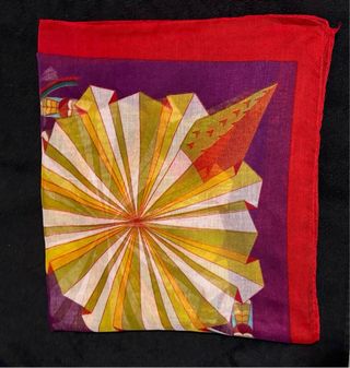 Foulard Multicolor, Elegante, Estampado.