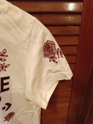 Camiseta Converse Mujer Blanca Talla S