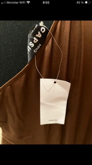 Mono fiesta Mango Capsule Talla S  Marrón