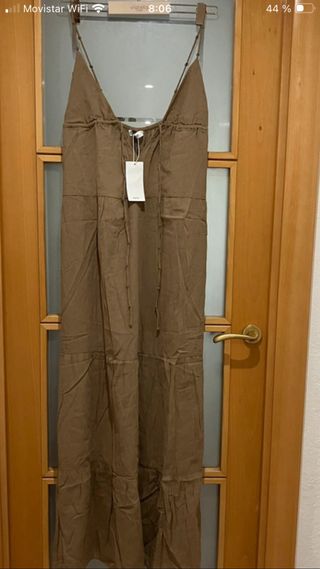 Vestido Verano Mango Marrón