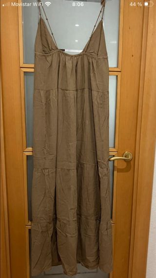 Vestido Verano Mango Marrón