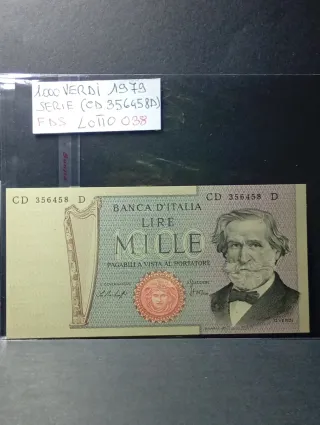 Lotto 2 Banconote FDS 1000 Lire + 2000 Lire
