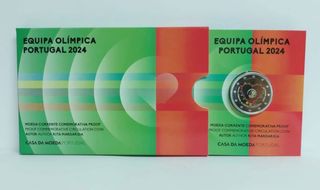 Moneda 2 euros Portugal 2024 proof Equipa Olímpica