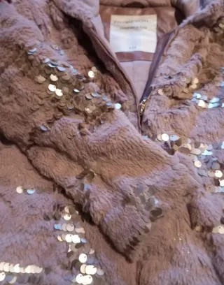 Cappottino rosa bimba 7 anni con paillettes