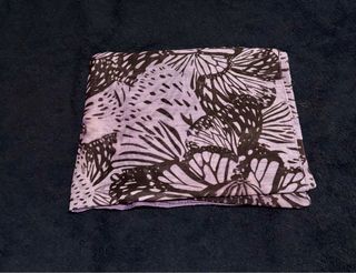 Pañuelo Foulard Mariposas Morado/Marrón