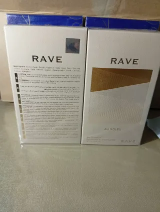 Perfume Rave Árabe Beige y Dorado