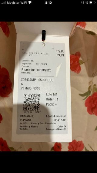 Vestido Mango floral verano