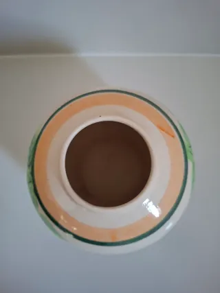 Vasetto ceramica agrumi dipinti