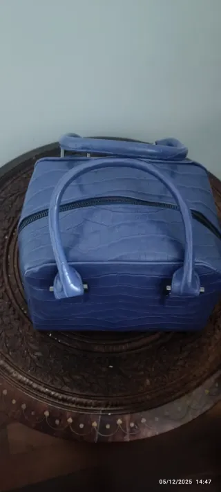 Borsa bauletto donna blu