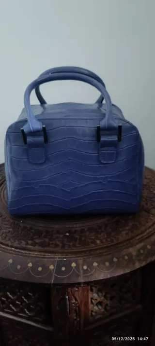 Borsa bauletto donna blu