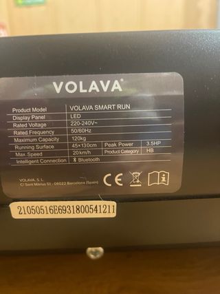 Tapis roulant Volava Smart Run