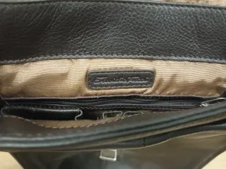 Bandolera Negra Cuero Emilio Tucci