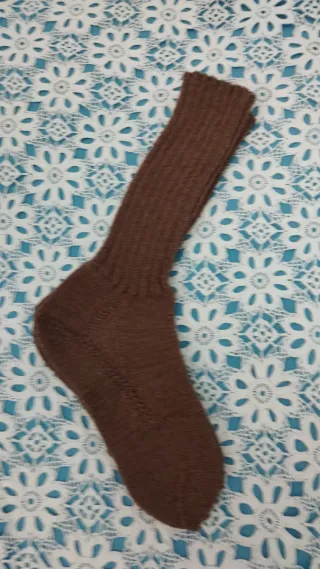 Calze in lana marrone