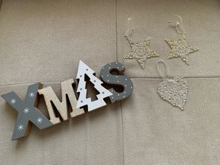 Adornos Navideños Estrellas y Corazón brillantes