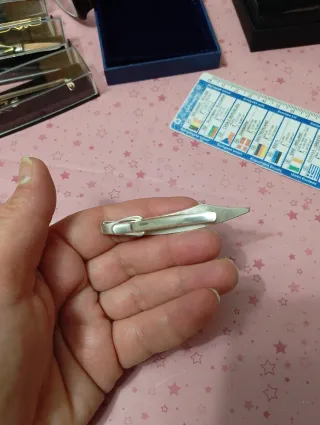 Fermacravatta vintage design colorato