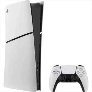 Consola PS5 Slim Sony Blanca y Negra +2 mandos