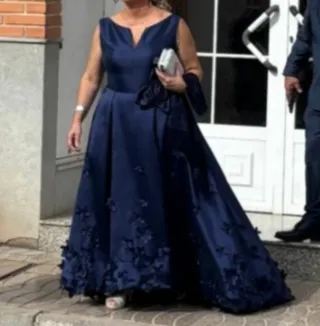 Vestido fiesta Aire Barcelona modelo 8U96 azul