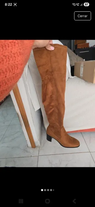 Botas mosquetero ante tacón