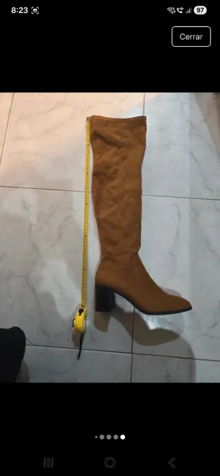 Botas mosquetero ante tacón