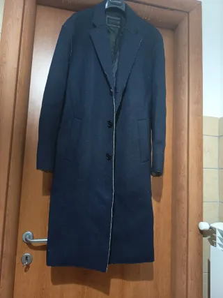 Cappotto blu 58% lana GXGVeste L/XL