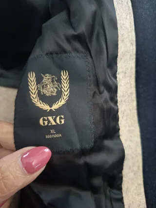 Cappotto blu 58% lana GXGVeste L/XL