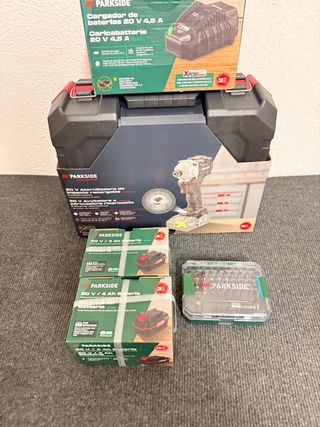 Parkside Performance 20V 2x 4ah y Cargador